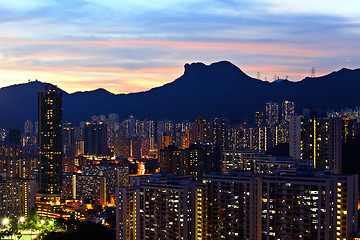 Image showing Kowloon side in Hong Kong