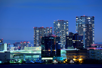 Image showing Tokyo city at night