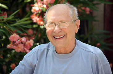 Image showing Old man laughing