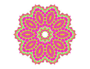 Image showing Abstract radial pattern