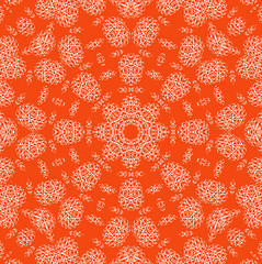 Image showing Abstract orange background with pattern