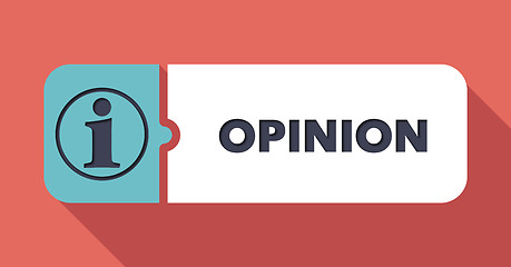 Image showing Opinion Concept in Flat Design.