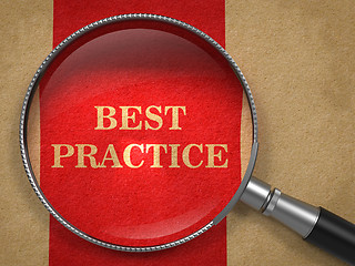 Image showing Best Practice - Magnifying Glass.