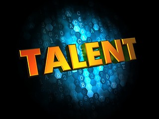 Image showing Talent Concept on Digital Background.
