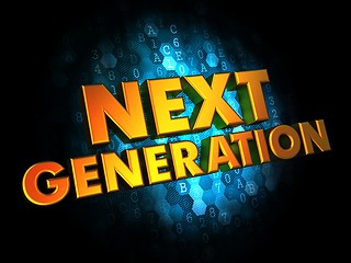 Image showing Next Generation Concept on Digital Background.