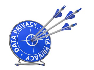 Image showing Data Privacy Concept - Hit Target.