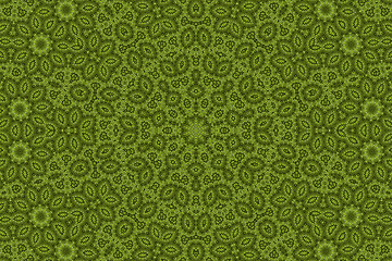 Image showing Green background with abstract pattern
