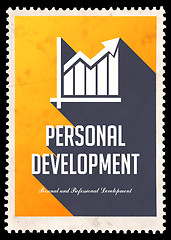 Image showing Personal Development on Yellow in Flat Design.