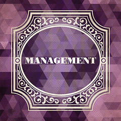 Image showing Management. Vintage Background.