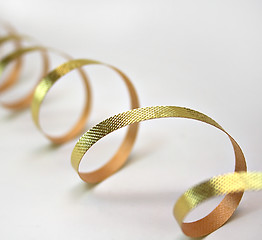 Image showing Curls of Gold Ribbon