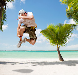 Image showing male dancer jumping in the air