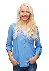 Image showing smiling girl in casual clothes