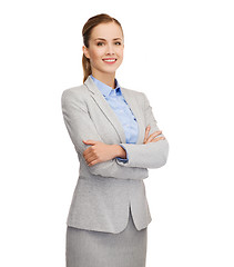 Image showing smiling businesswoman