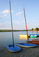 Image showing sailing boats