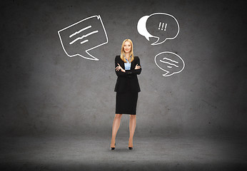 Image showing friendly young smiling businesswoman