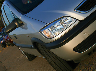 Image showing silver metallic car