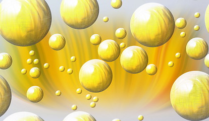 Image showing yellow bubbles