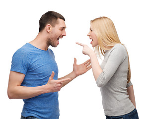 Image showing couple arguing