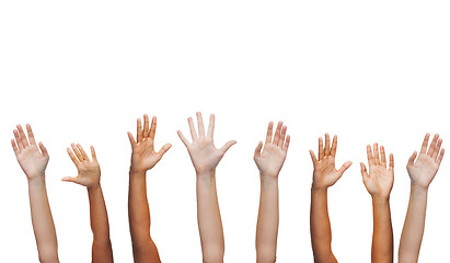 Image showing human hands waving hands