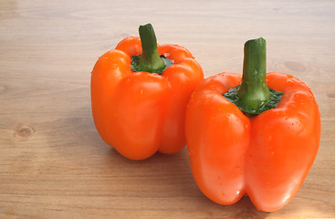 Image showing Sweet orange peppers