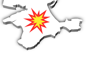 Image showing Illustration Crimea explosion