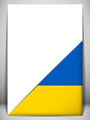 Image showing Ukraine Country Flag Turning Page