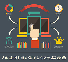 Image showing Social Media Infographic Template.