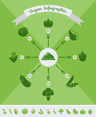 Image showing Healthy Food Infographic Template.