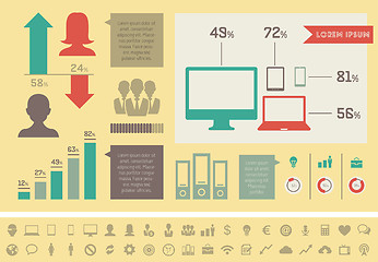 Image showing IT Industry Infographic Elements