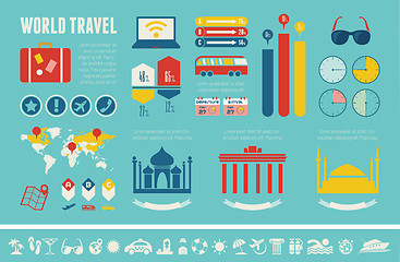 Image showing Transportation Infographic Template.