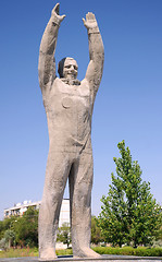 Image showing Gagarin Statue in Baikonur