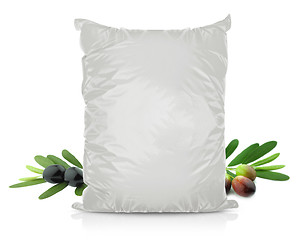 Image showing White Blank Foil Food Bag