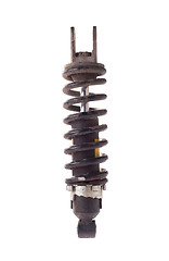 Image showing Dirty old shock absorber