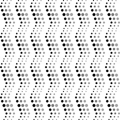 Image showing Seamless wavy dots pattern