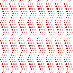 Image showing Seamless wavy dots pattern