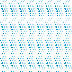 Image showing Seamless wavy dots pattern