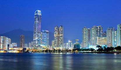 Image showing Hong Kong city at night