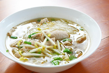 Image showing Meat noodles soup