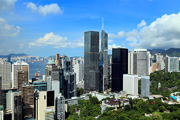 Image showing Hong Kong financial district