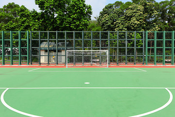 Image showing Football court outdoor