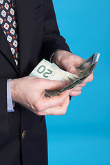 Image showing businessman and money