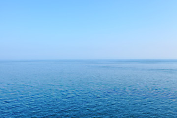 Image showing Seascape and blue sky