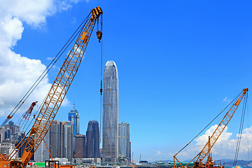 Image showing City development in Hong Kong