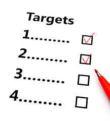 Image showing Targets