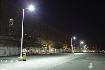 Image showing Parking lot at outdoor