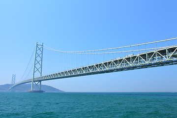 Image showing Akashi Kaikyo bridge in Japan