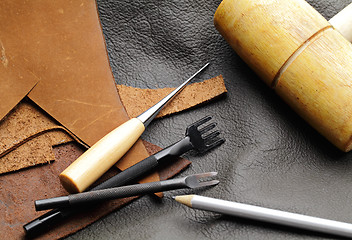 Image showing Leathercraft equipment