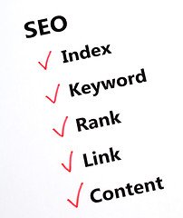 Image showing SEO