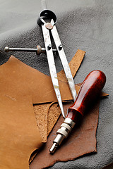 Image showing Handmade Leathercraft equipment