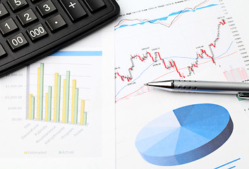 Image showing Financial data chart